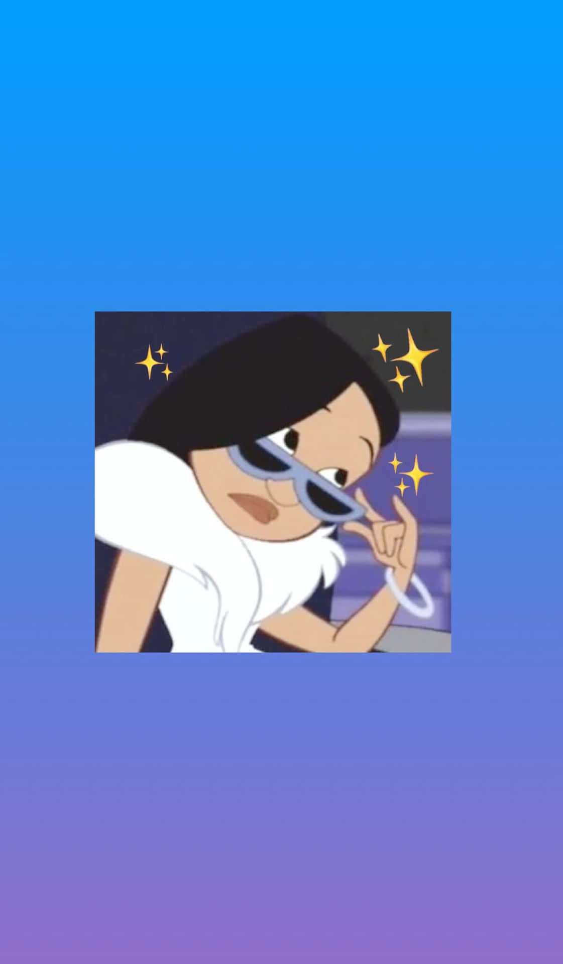 A Cartoon Character With Sunglasses And A White Shirt