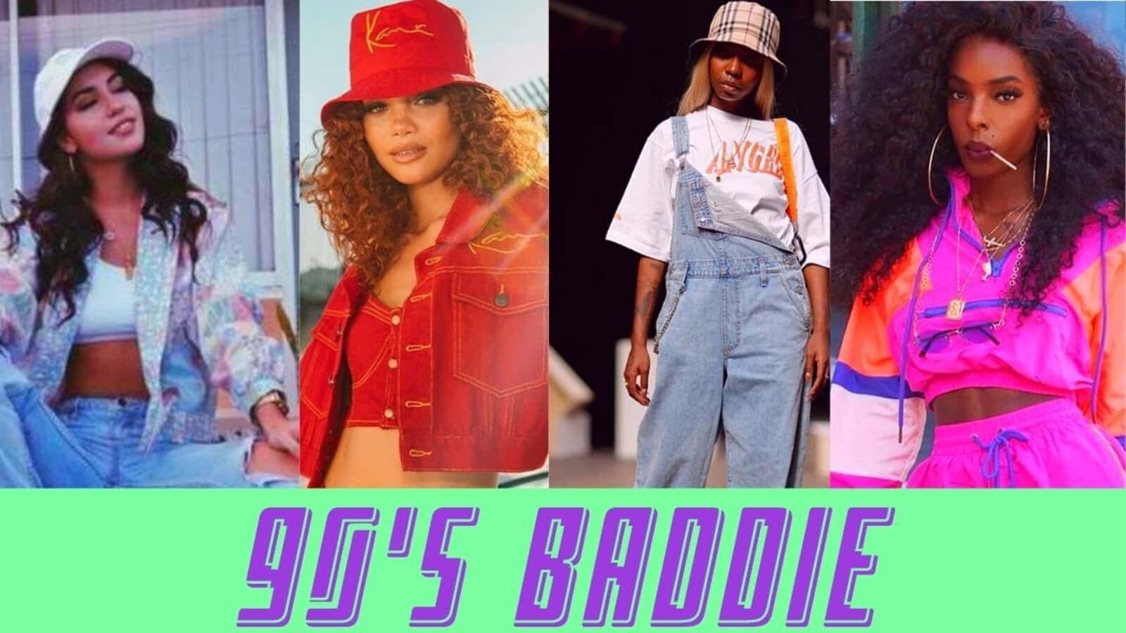 "Step Back in Time with Baddie Vintage Vibes from the 90s" Wallpaper