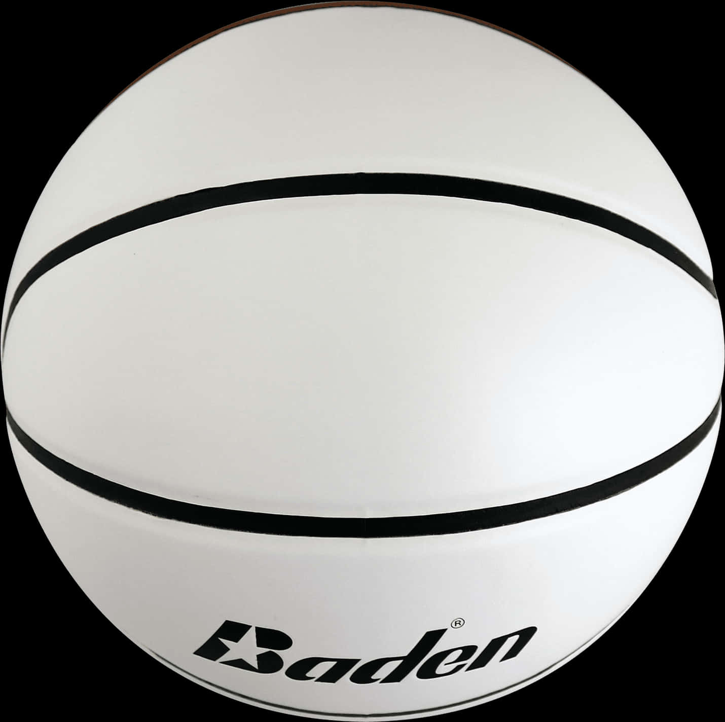 Baden Basketball Isolatedon Black PNG