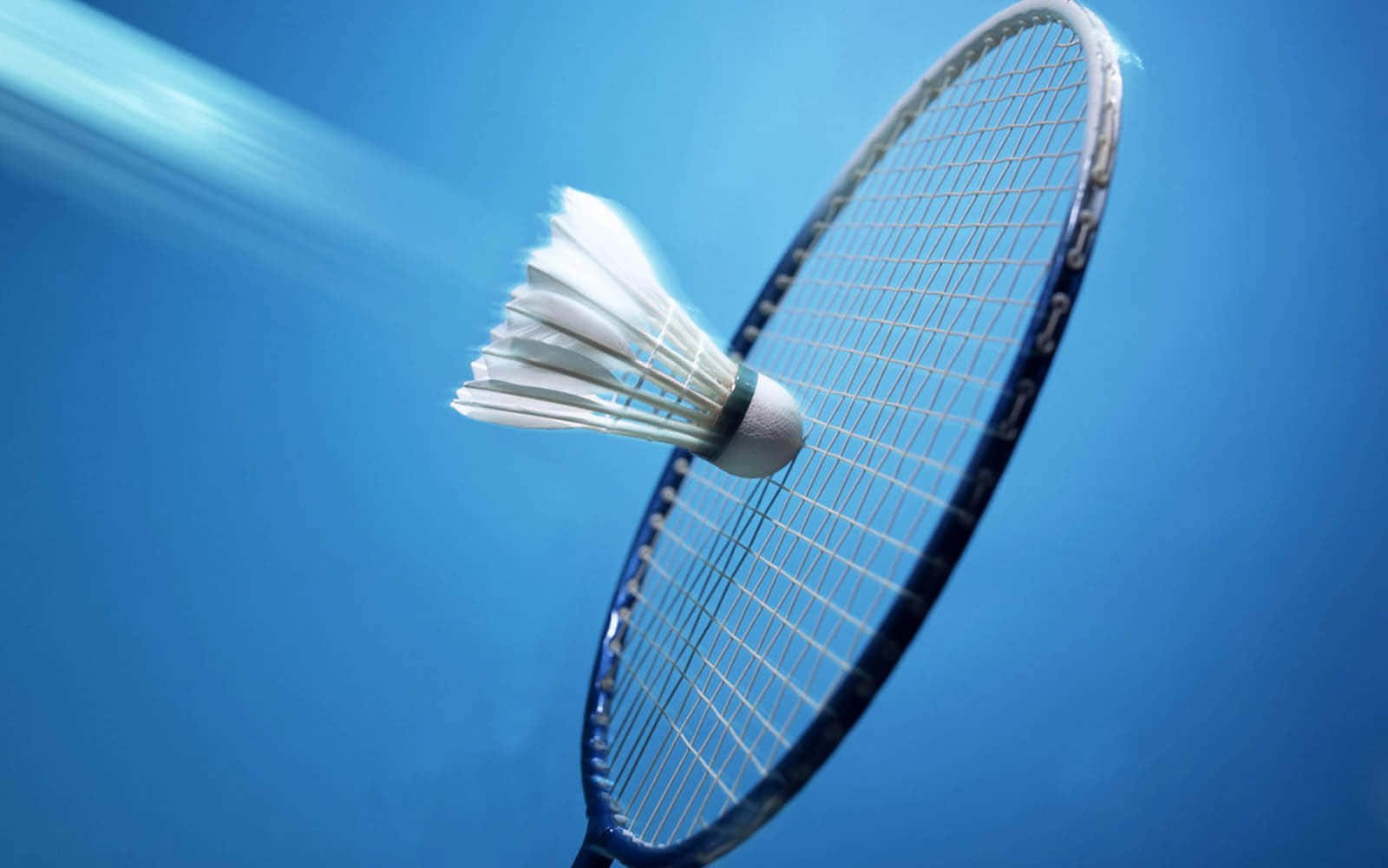 An Intense Game of Badminton