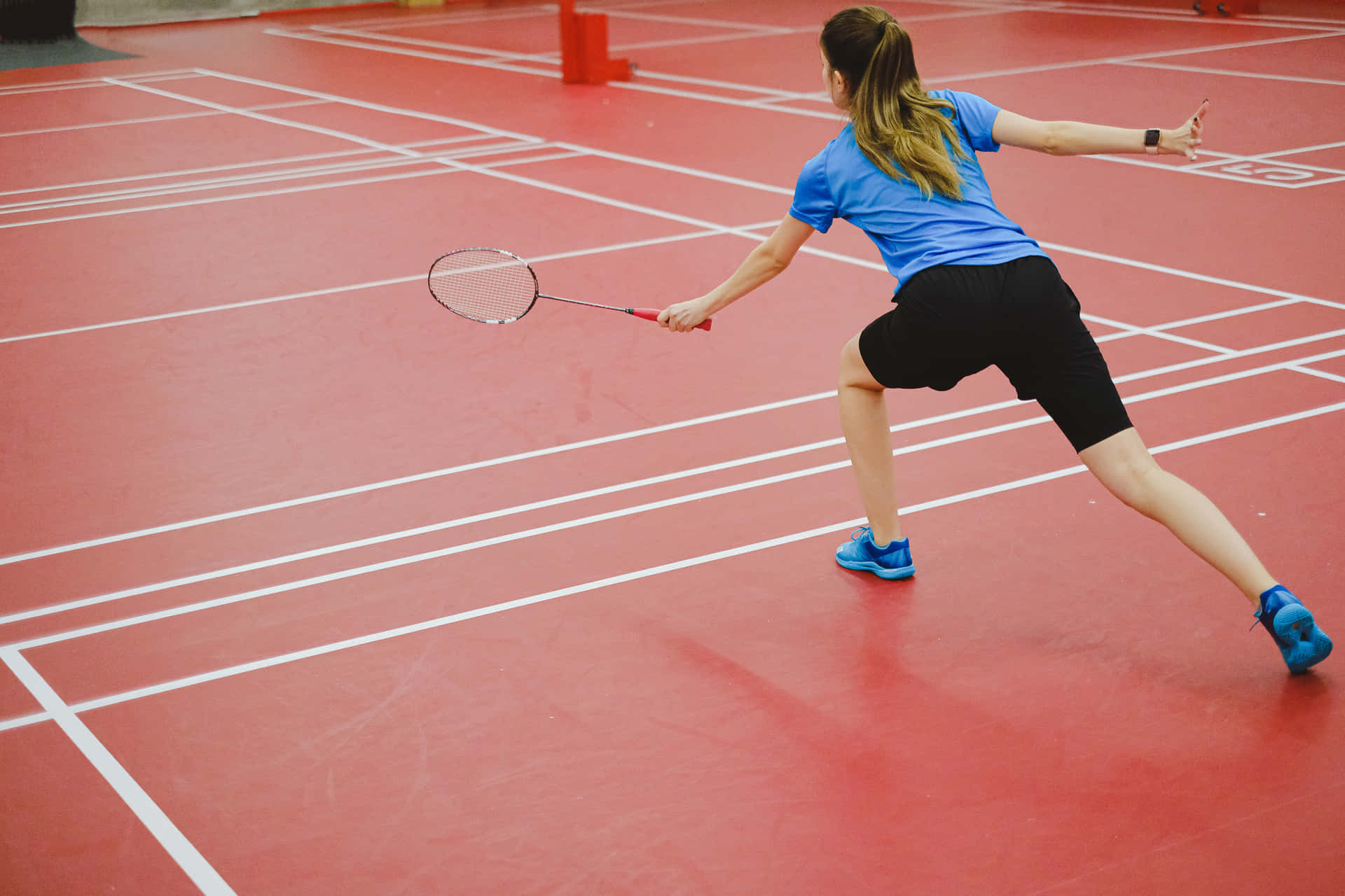 Captivating Badminton Action Shot