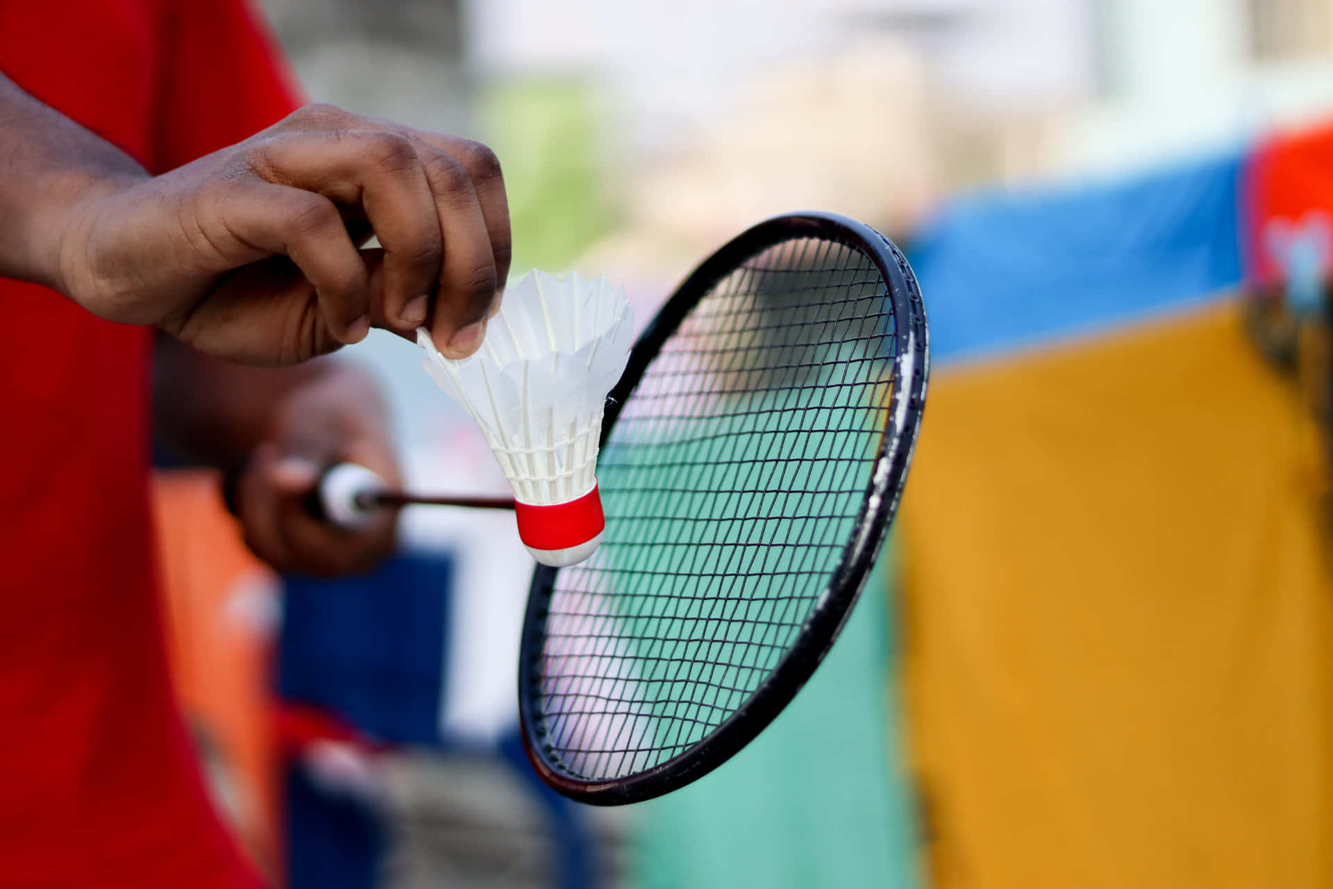 Captivating Badminton Match Action