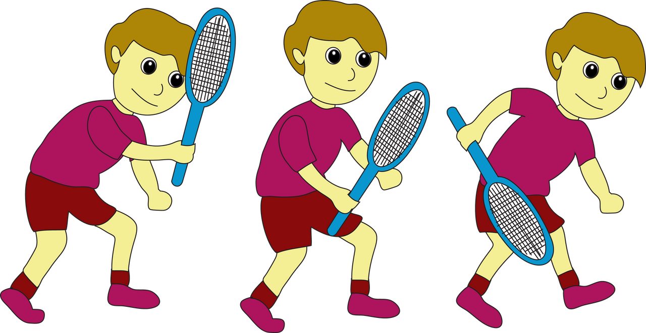 badminton player clipart