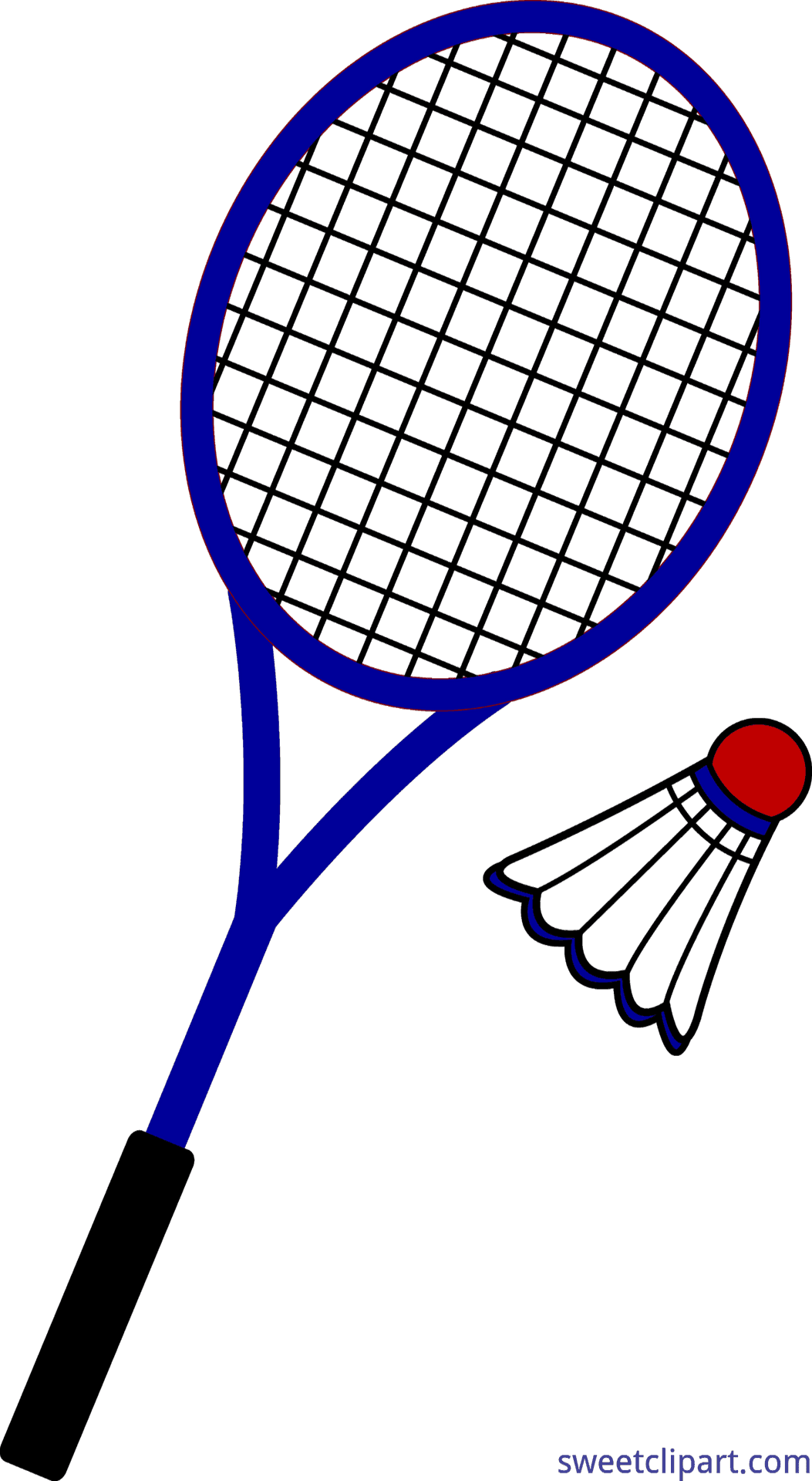 Badminton Racketand Shuttlecock Illustration PNG