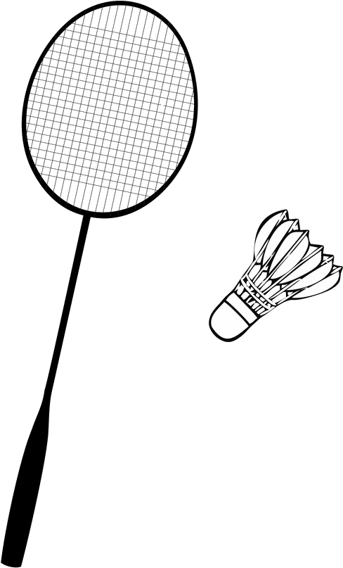 Download Badminton Racketand Shuttlecock Vector | Wallpapers.com