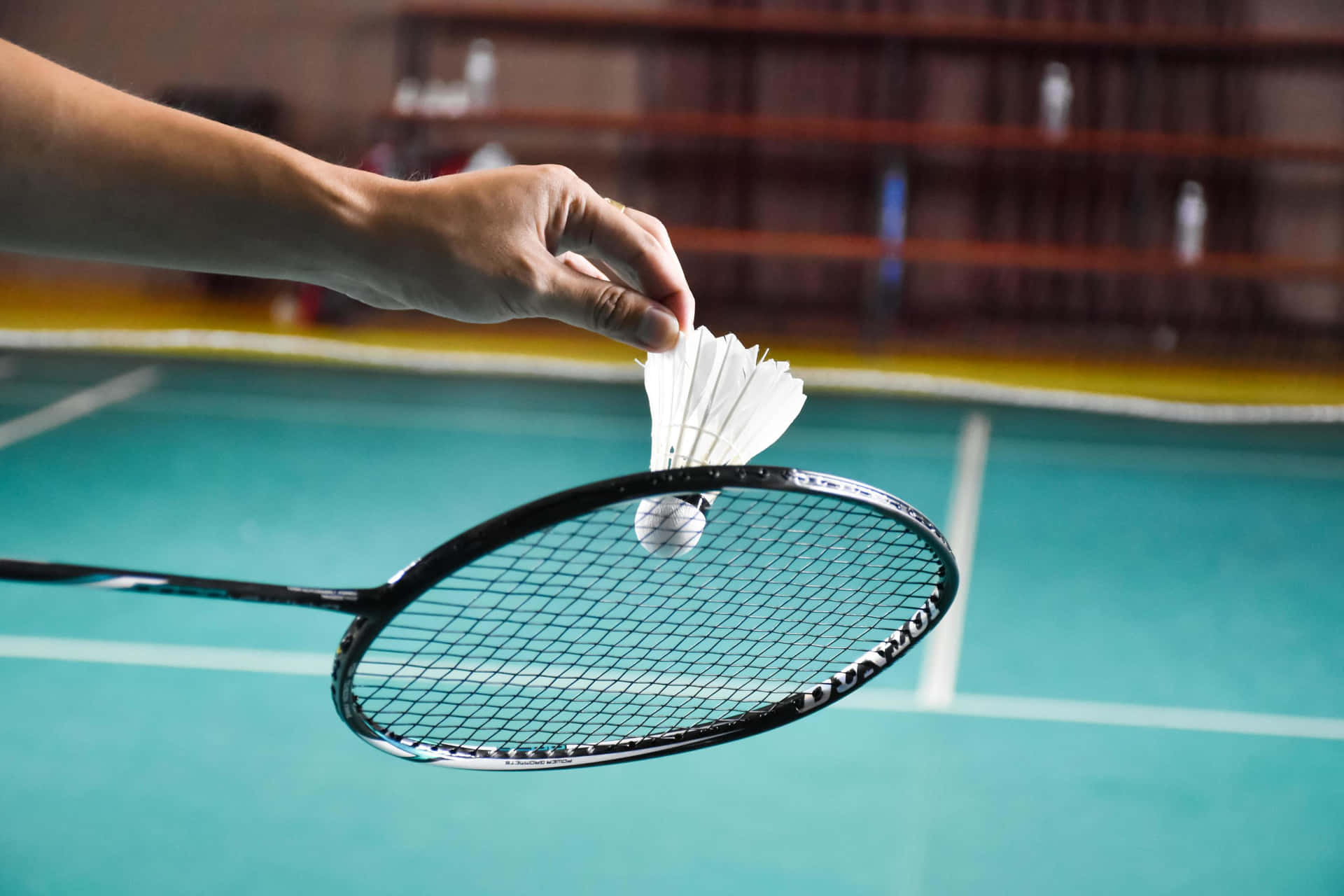 Badmintonbakgrund.