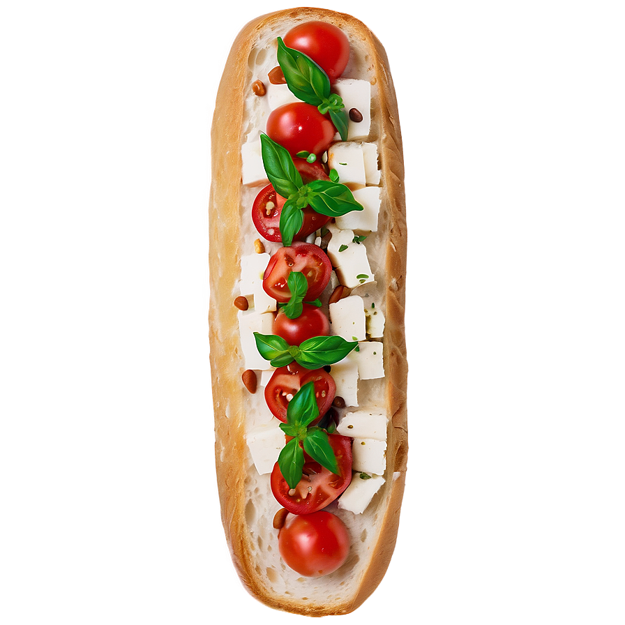 Baguette For Bruschetta Png 05252024 PNG