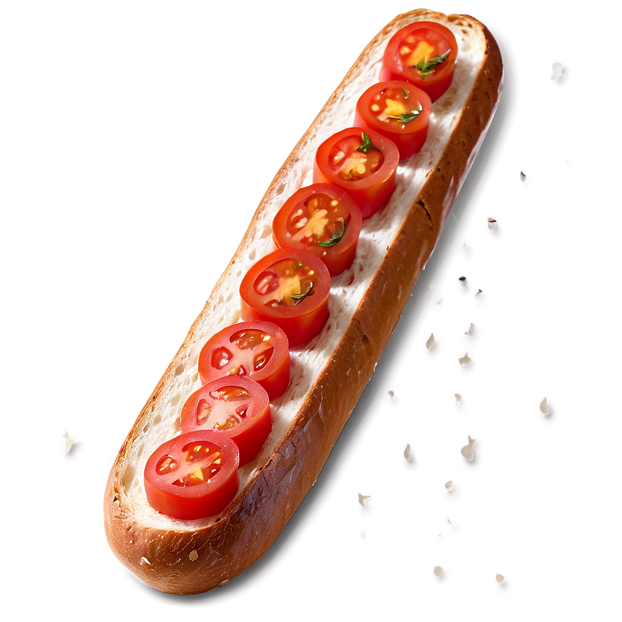 Baguette With Tomato Png Uxl PNG