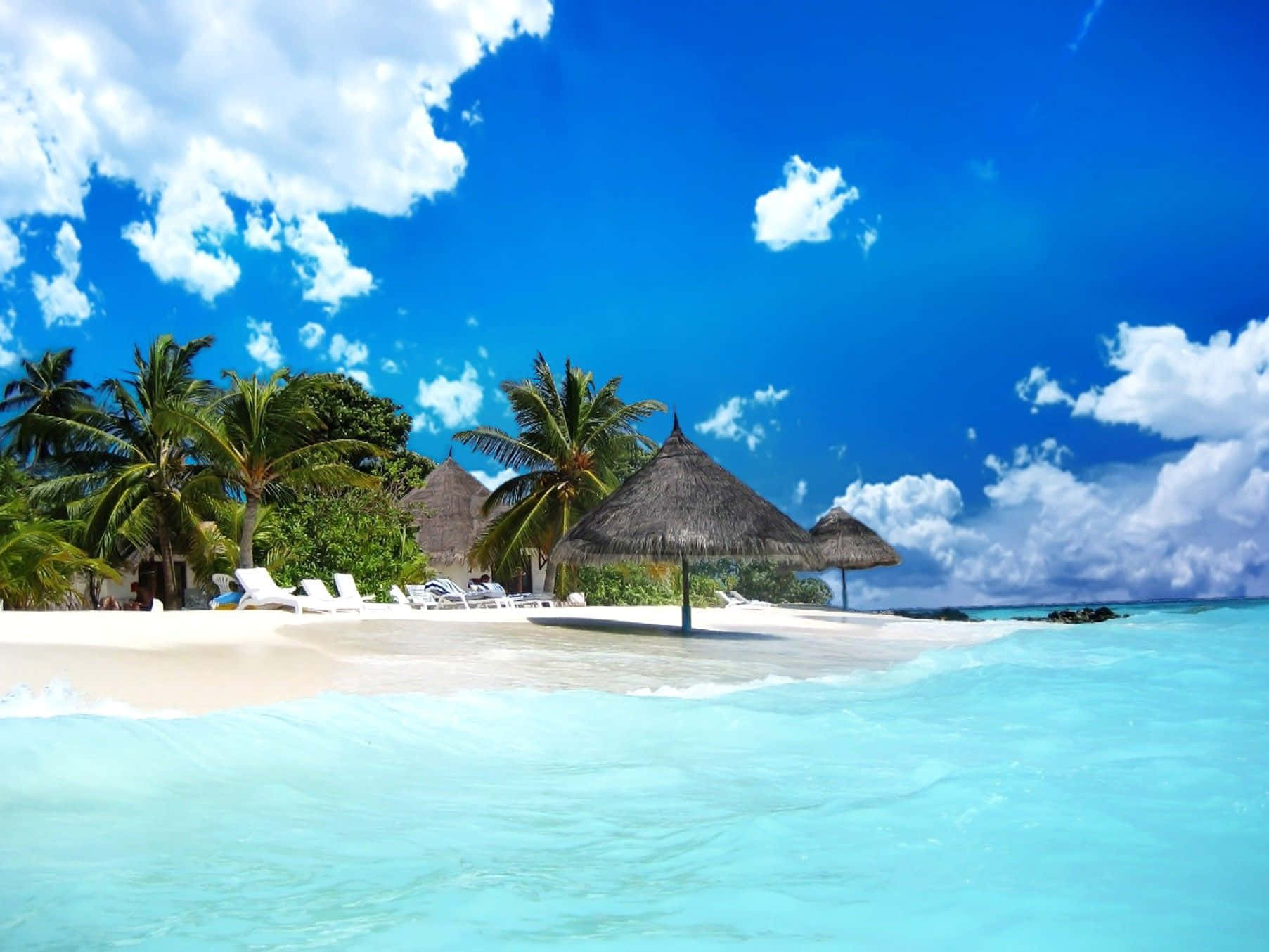 Stunning Bahamas Beach Paradise Wallpaper