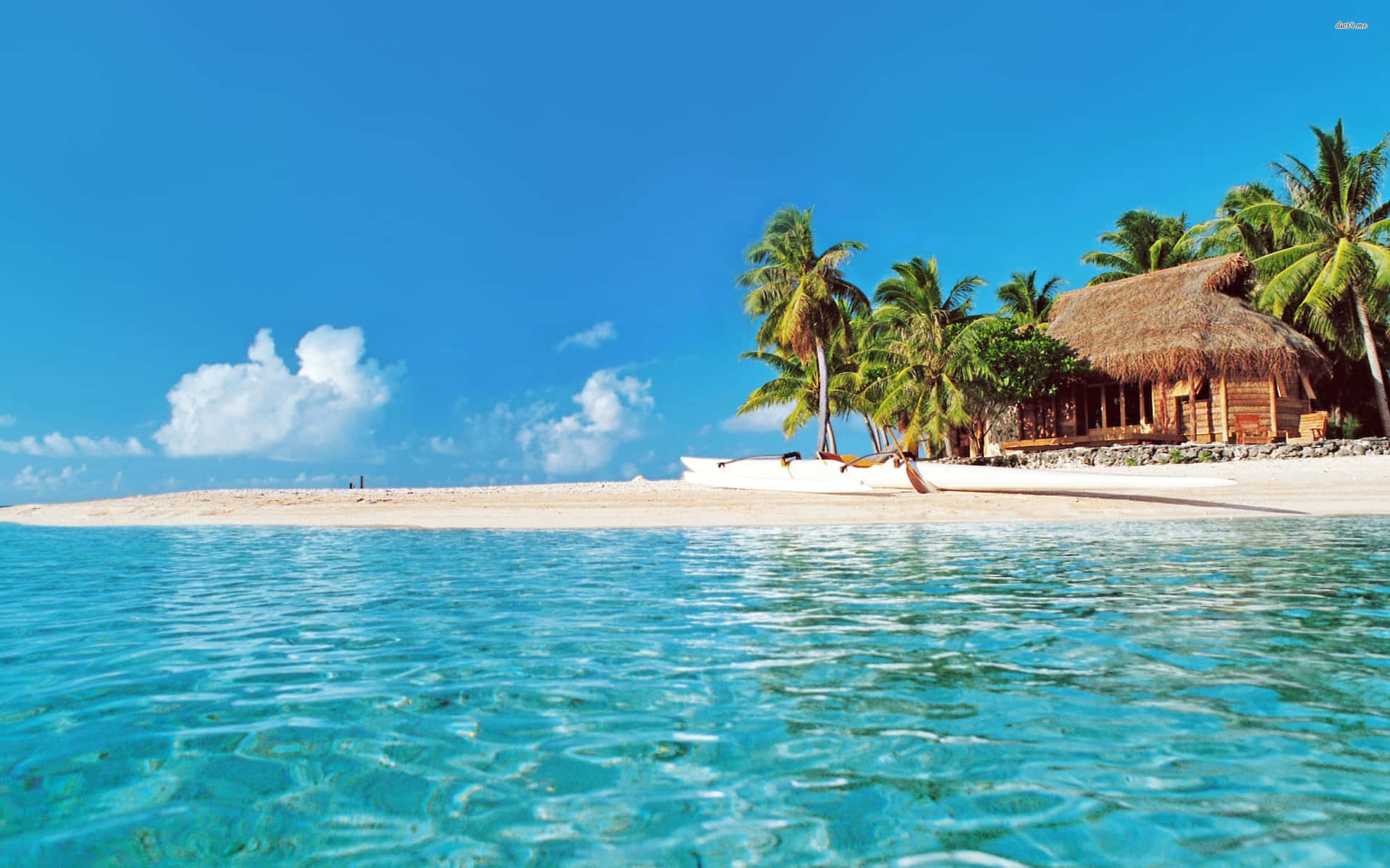 Serene Bahamas Beach Paradise Wallpaper