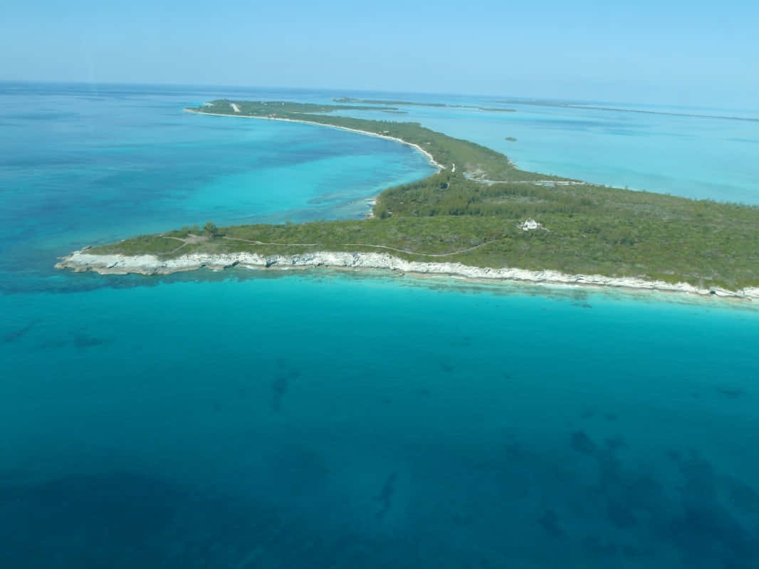 Impresionantevista De La Isla De Las Bahamas Fondo de pantalla
