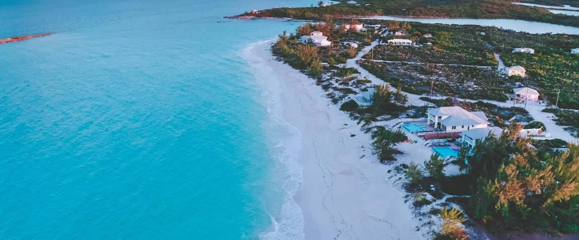 Impresionantevista Del Paraíso De Las Islas Bahamas. Fondo de pantalla