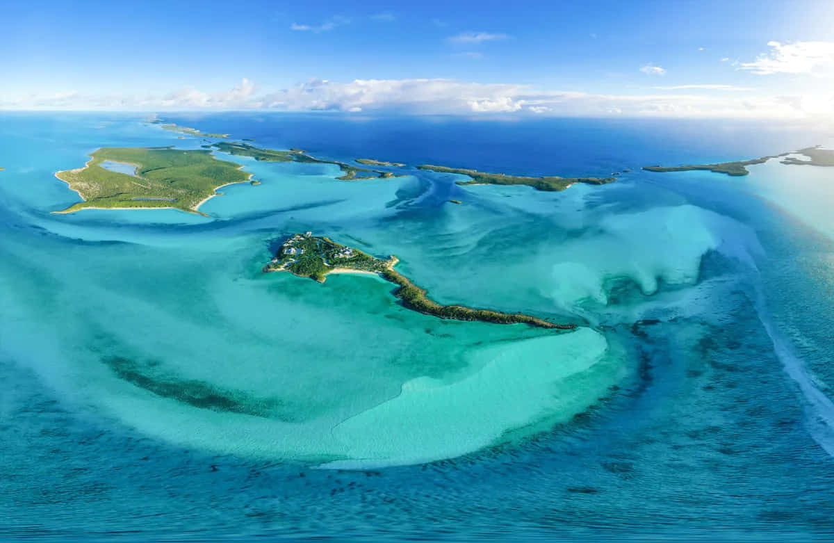 Unavista Impresionante De La Isla De Las Bahamas Fondo de pantalla