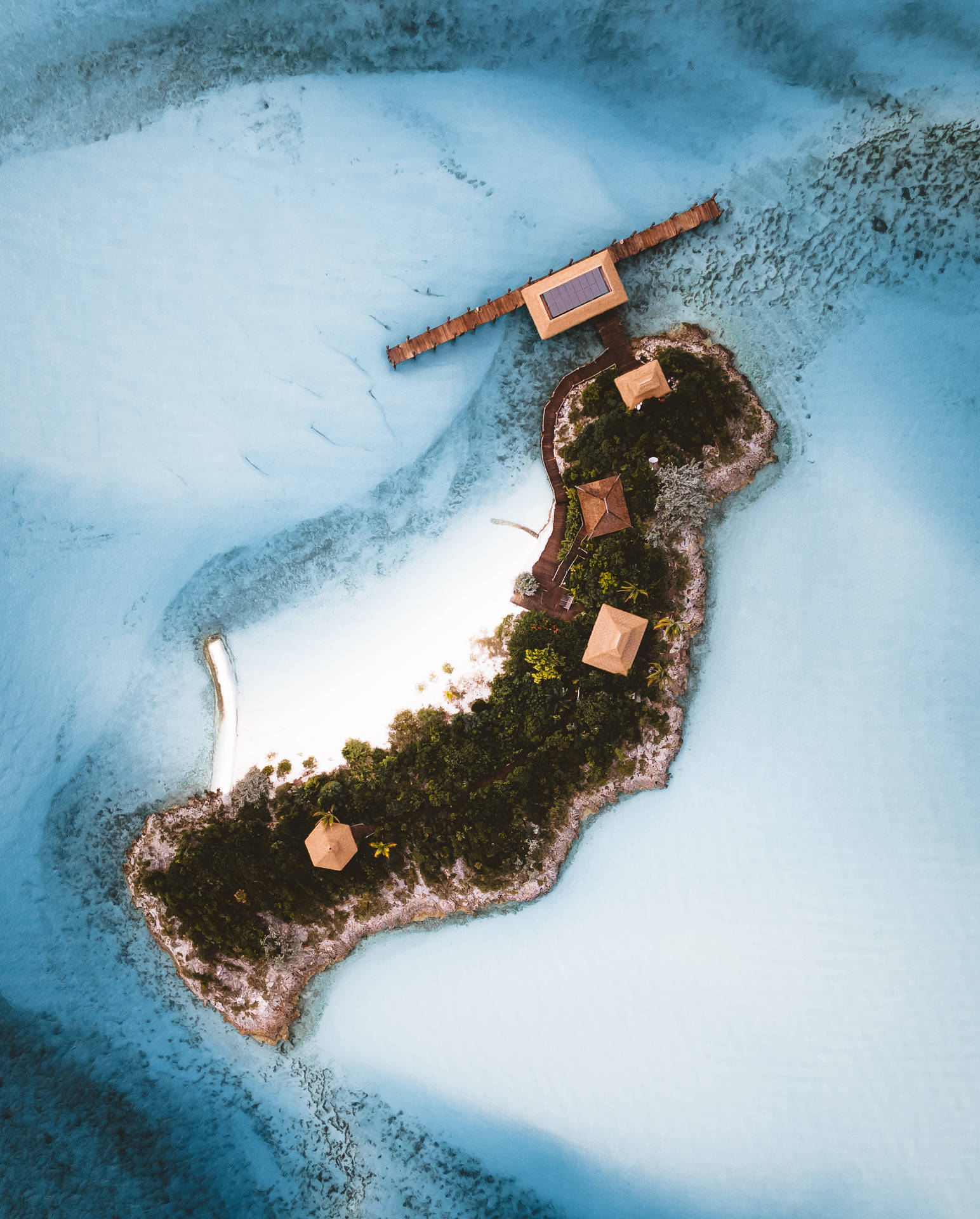 Bahamasinsel Luftaufnahme Wallpaper