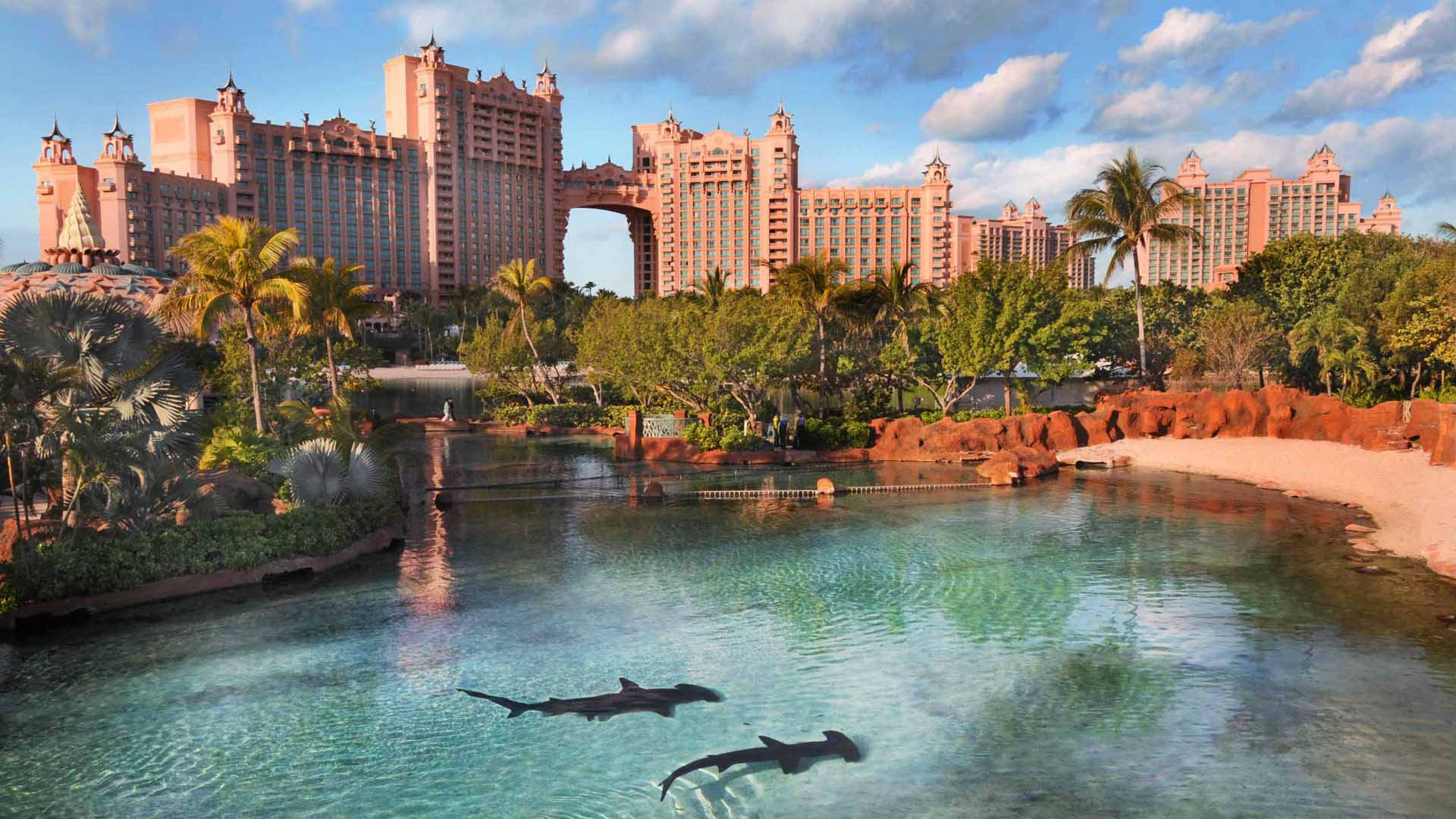 Vistade Royal Atlantis En Las Bahamas Fondo de pantalla