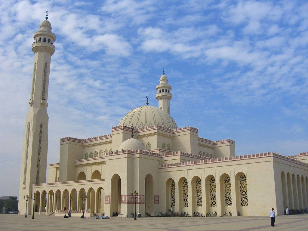 Mezquitagran Al Fateh De Bahréin Fondo de pantalla