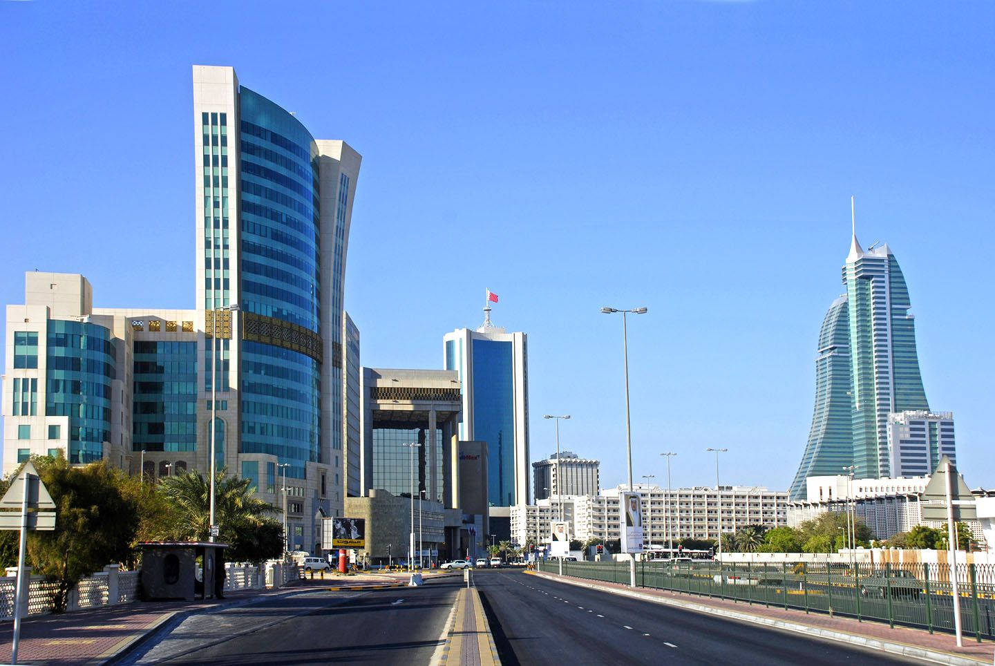 Bahraincentrums Byggnader Wallpaper