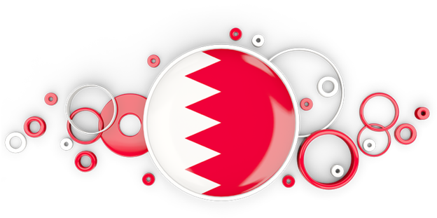 Bahrain Flag Abstract Art PNG