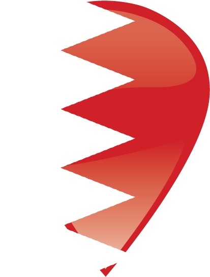 Bahrain Flag Graphic PNG
