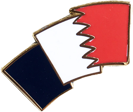 Bahrain Flag Map Pin PNG
