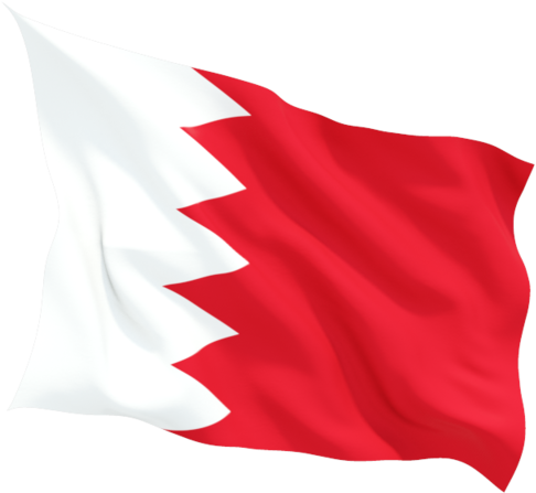 Bahrain National Flag Waving PNG