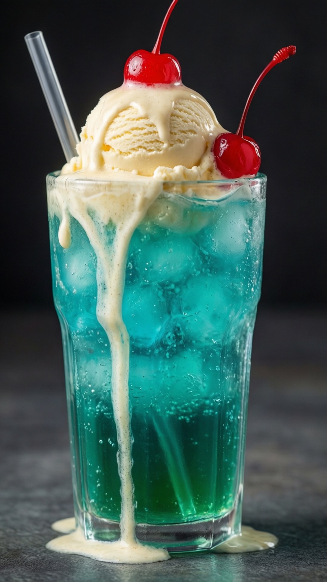 Un délicieux Baja Blast float à la glace vanille, une douce gourmandise.