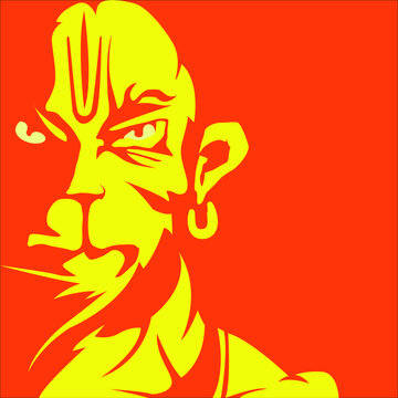 Download Bajrang Dal's Fierce Lord Hanuman Hd Wallpaper 