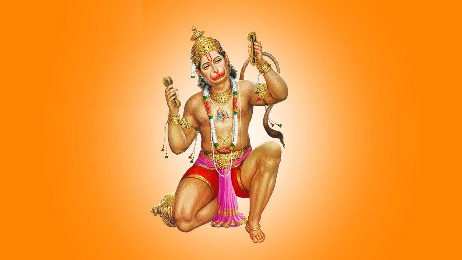 Download Bajrang Dal's Hanuman Dancing Hd Wallpaper 