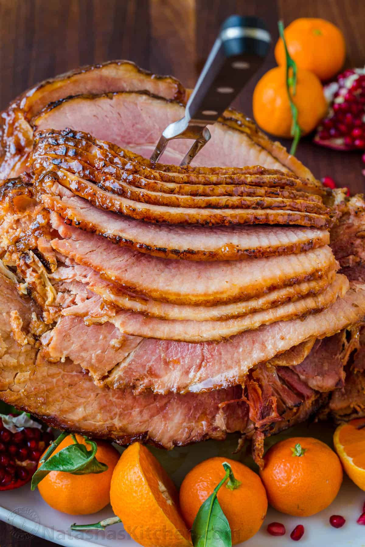 Baked Ham With Oranges