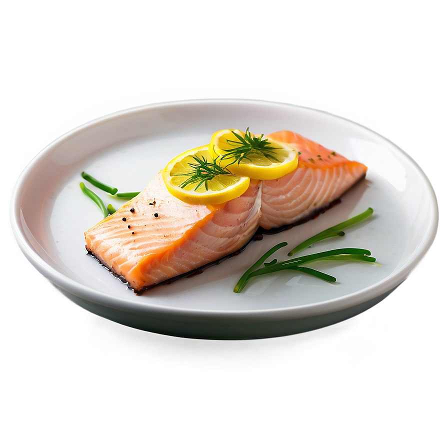 Download Baked Lemon Salmon Png 05242024