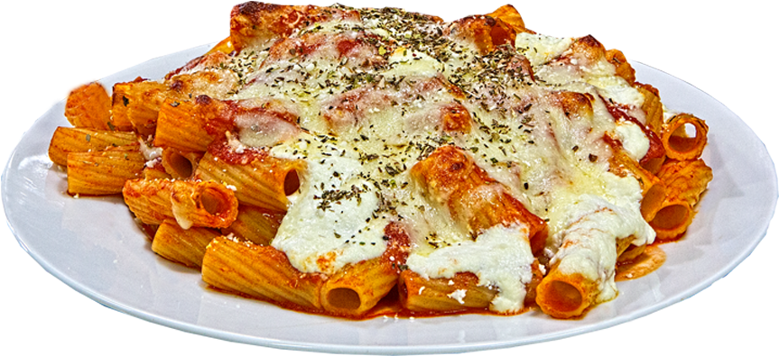 Baked Rigatoni Pasta Cheese Melt PNG