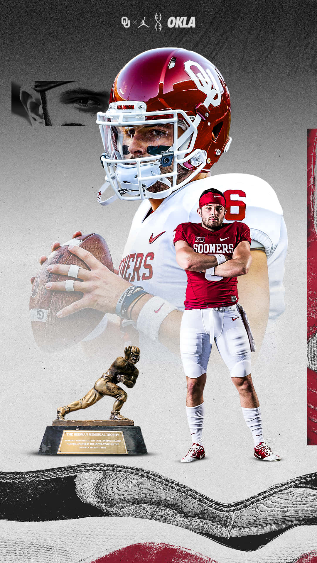 Baker Mayfield Awards Collage Wallpaper