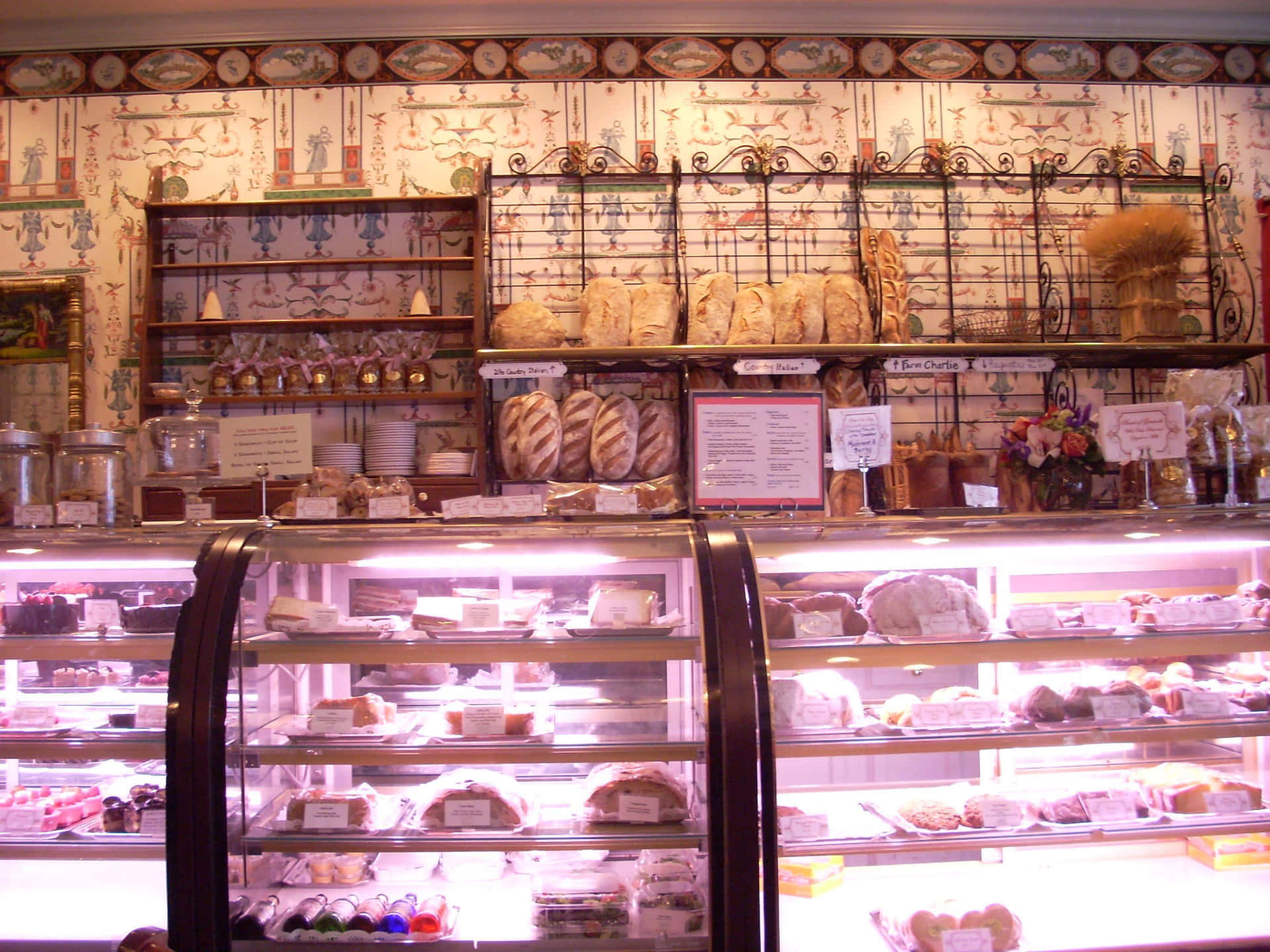 A Bakery With A Lot Of Different Kinds Of Food