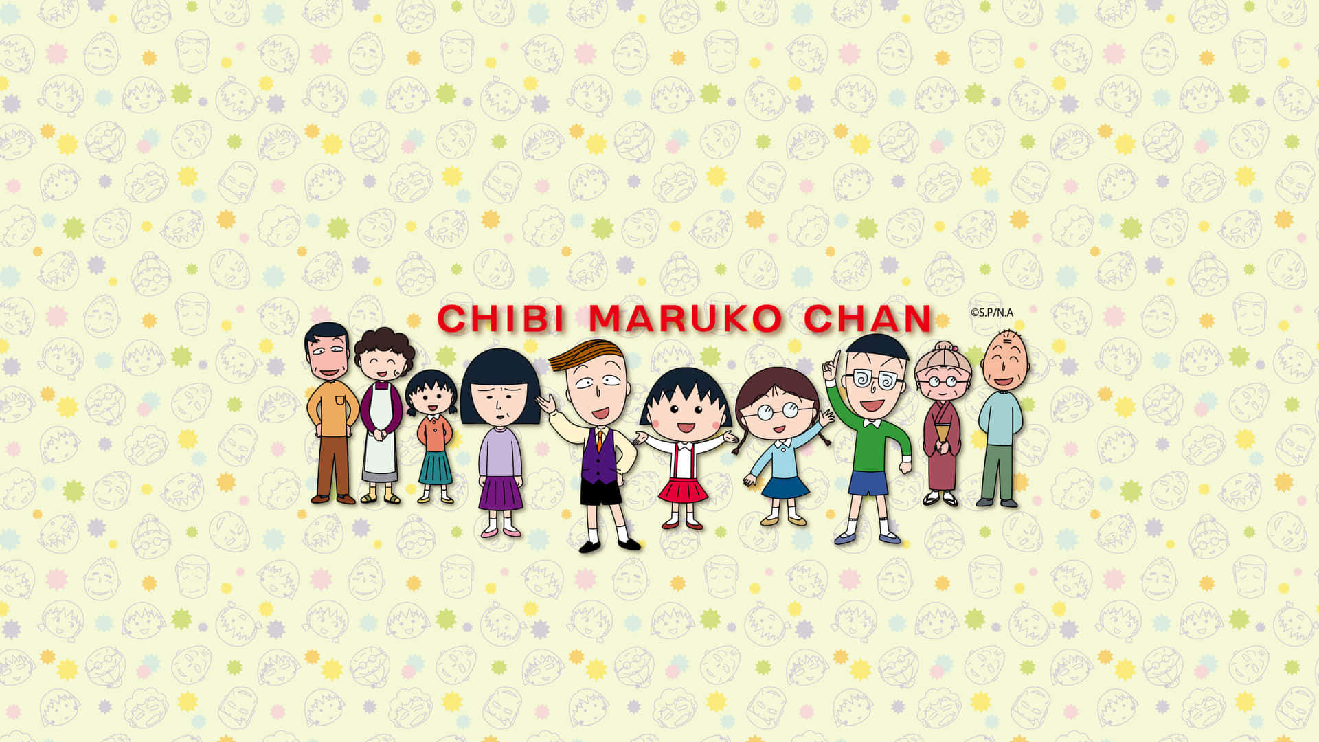 Bakgrundmed Chibi Maruko Chan