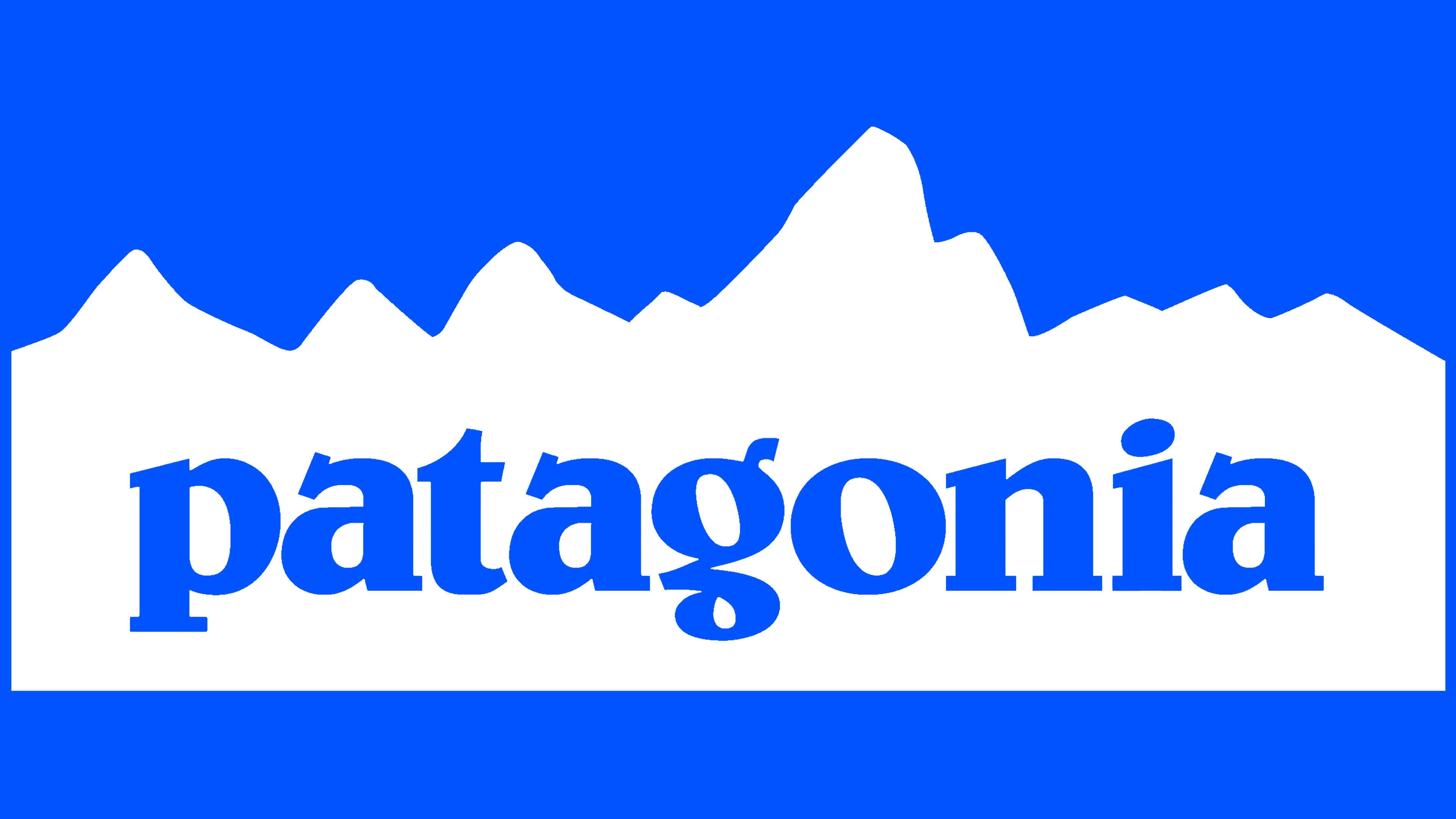 Bakgrundmed Patagonias Logotyp