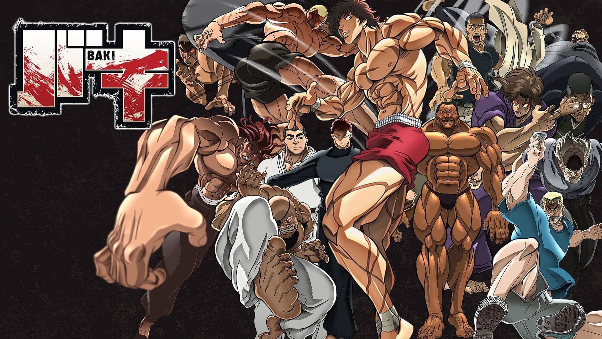 Baki Hanma And Fighters Cover Background
