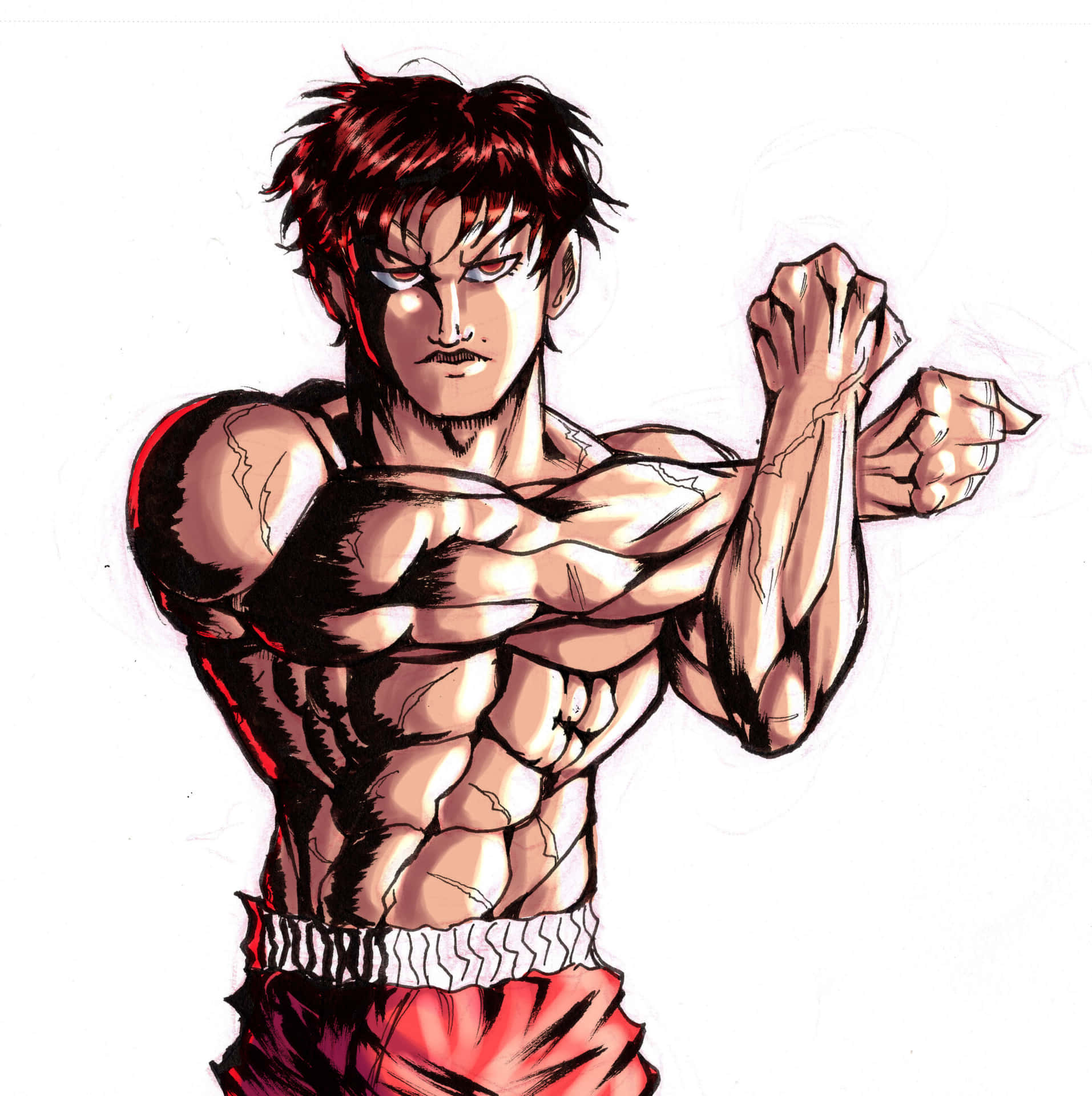 Baki Hanma HD Wallpaper - Martial Arts Anime Character