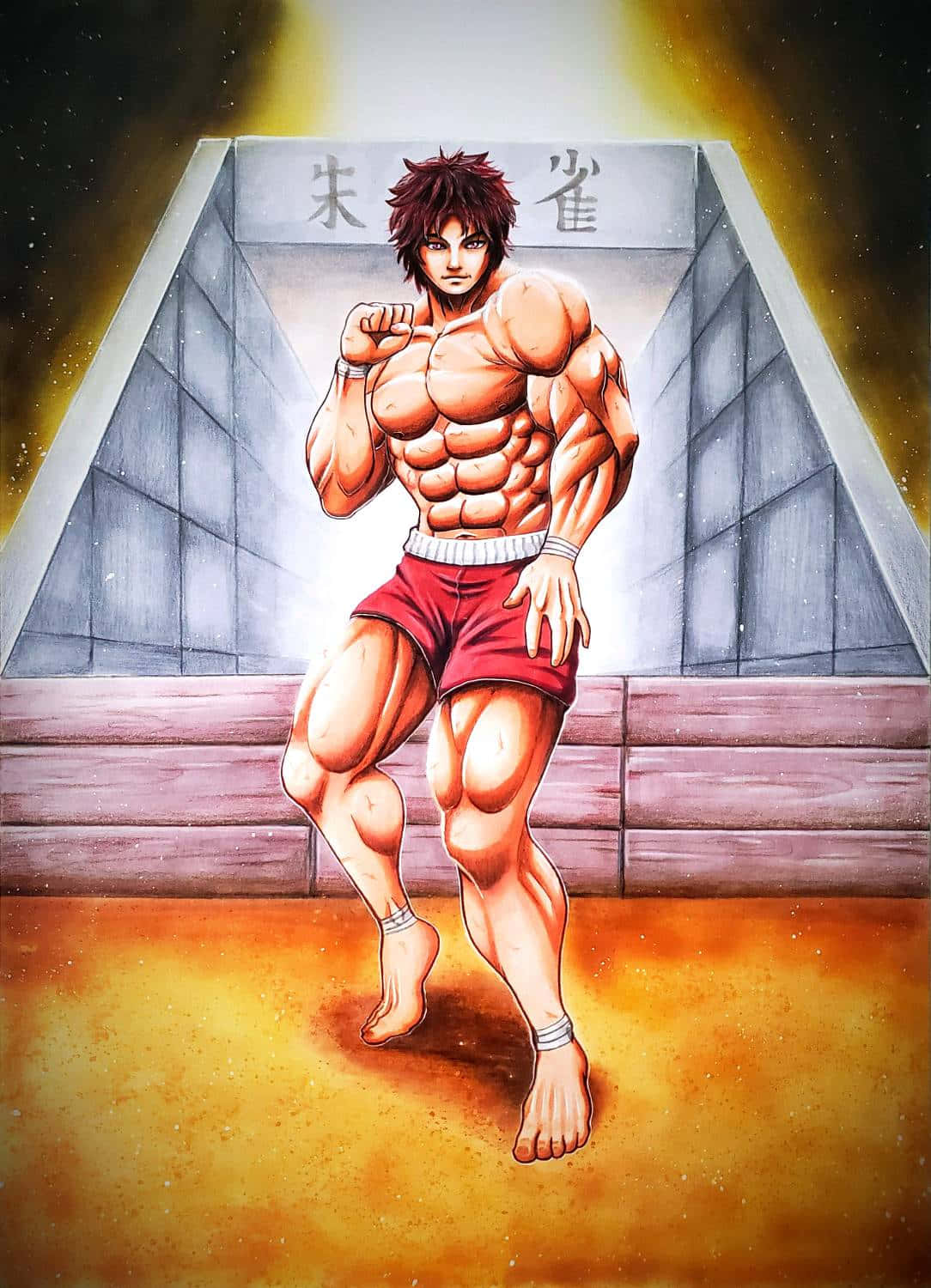 Baki Hanma training to become the strongest