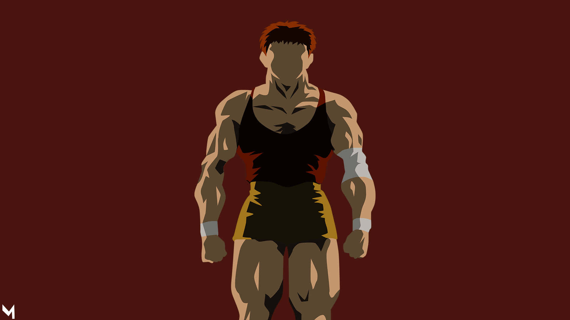 Baki The Grappler Pose Berdiri Wallpaper