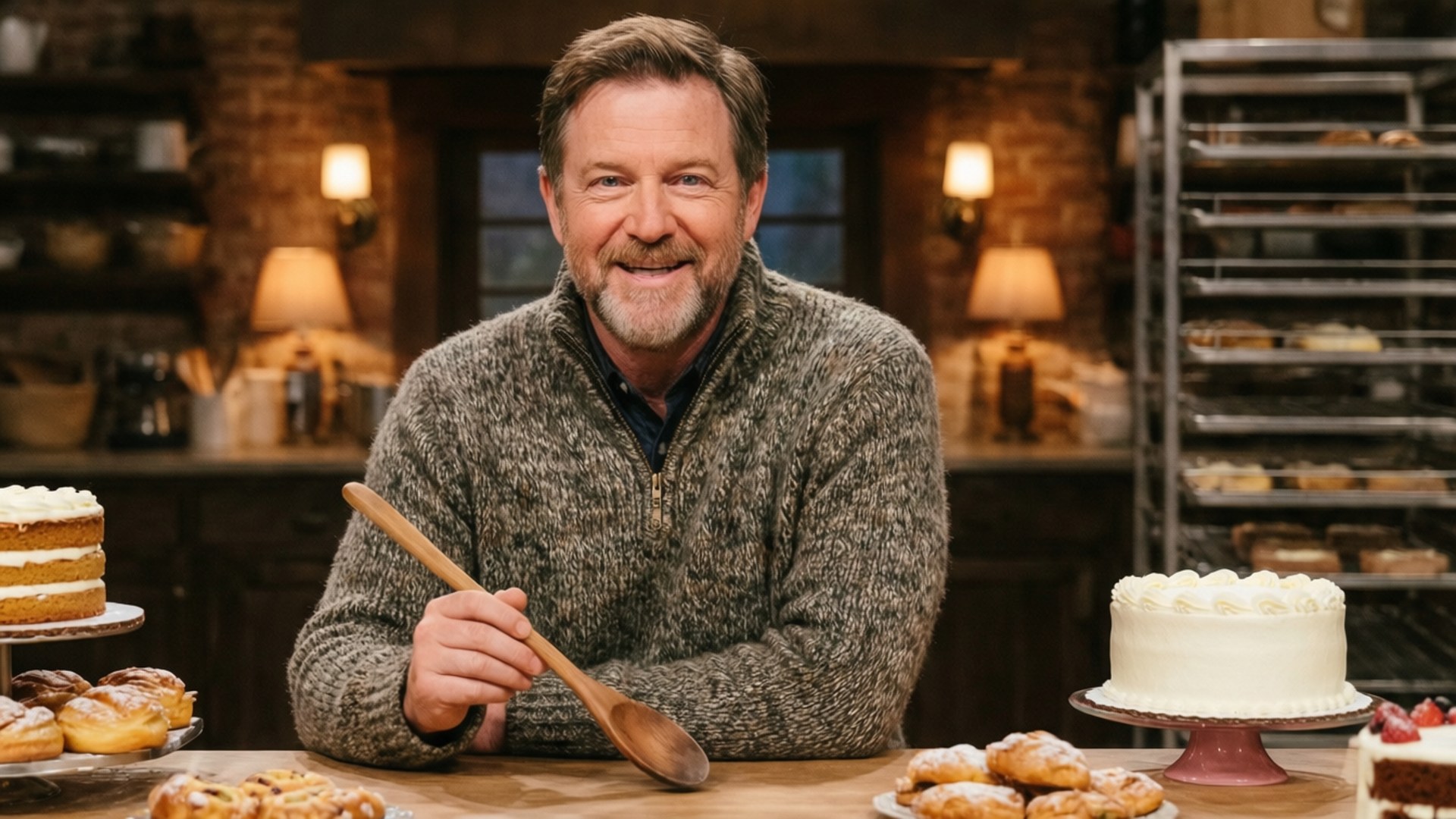 John Michael Higgins som värd för The Great American Baking Show
