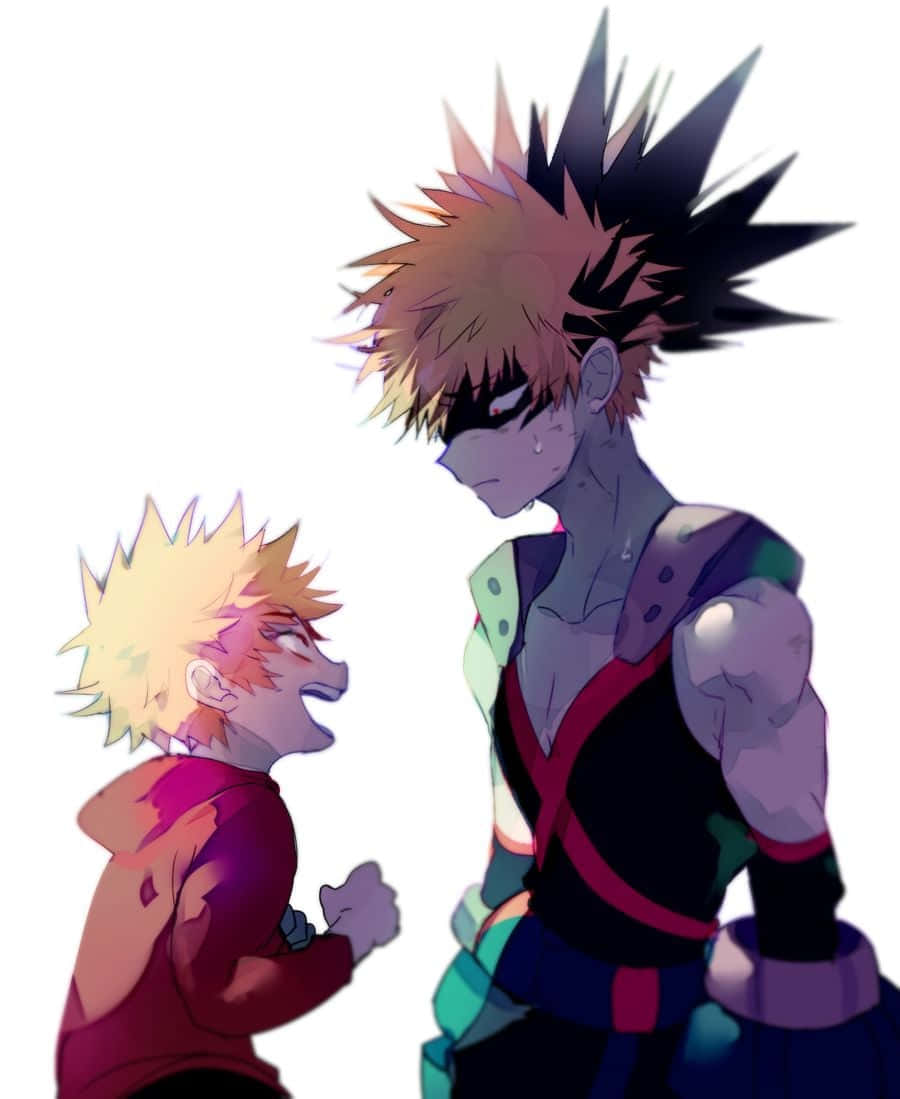 Fierce and Determined, Bakugo Unleashes His Power