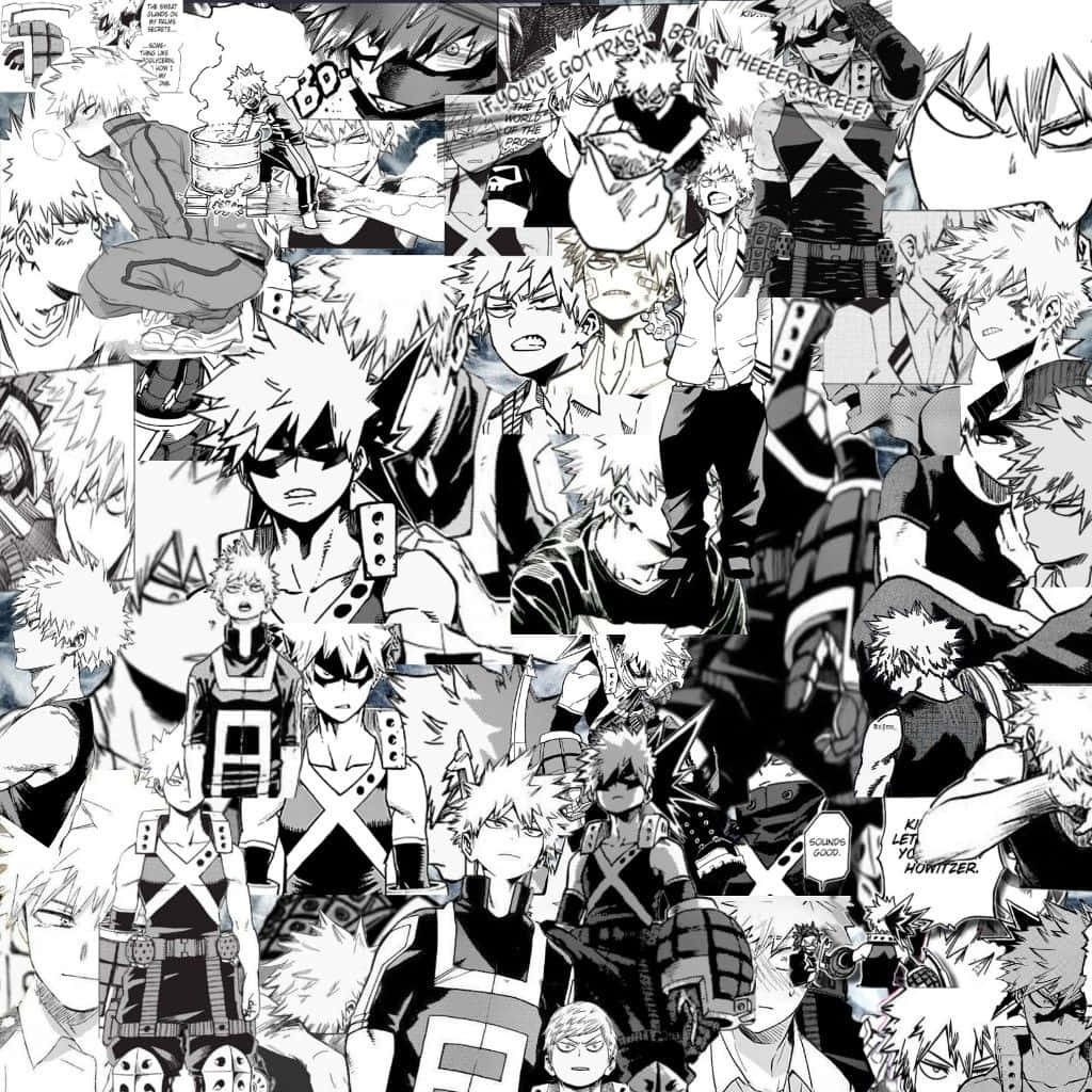 Bakugo Manga Photomontage Wallpaper