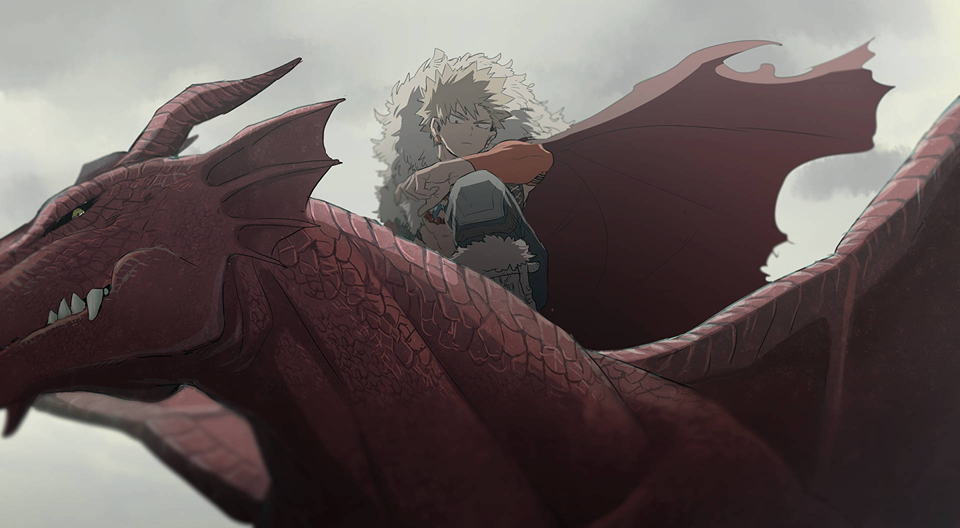 Bakugo On A Dragon