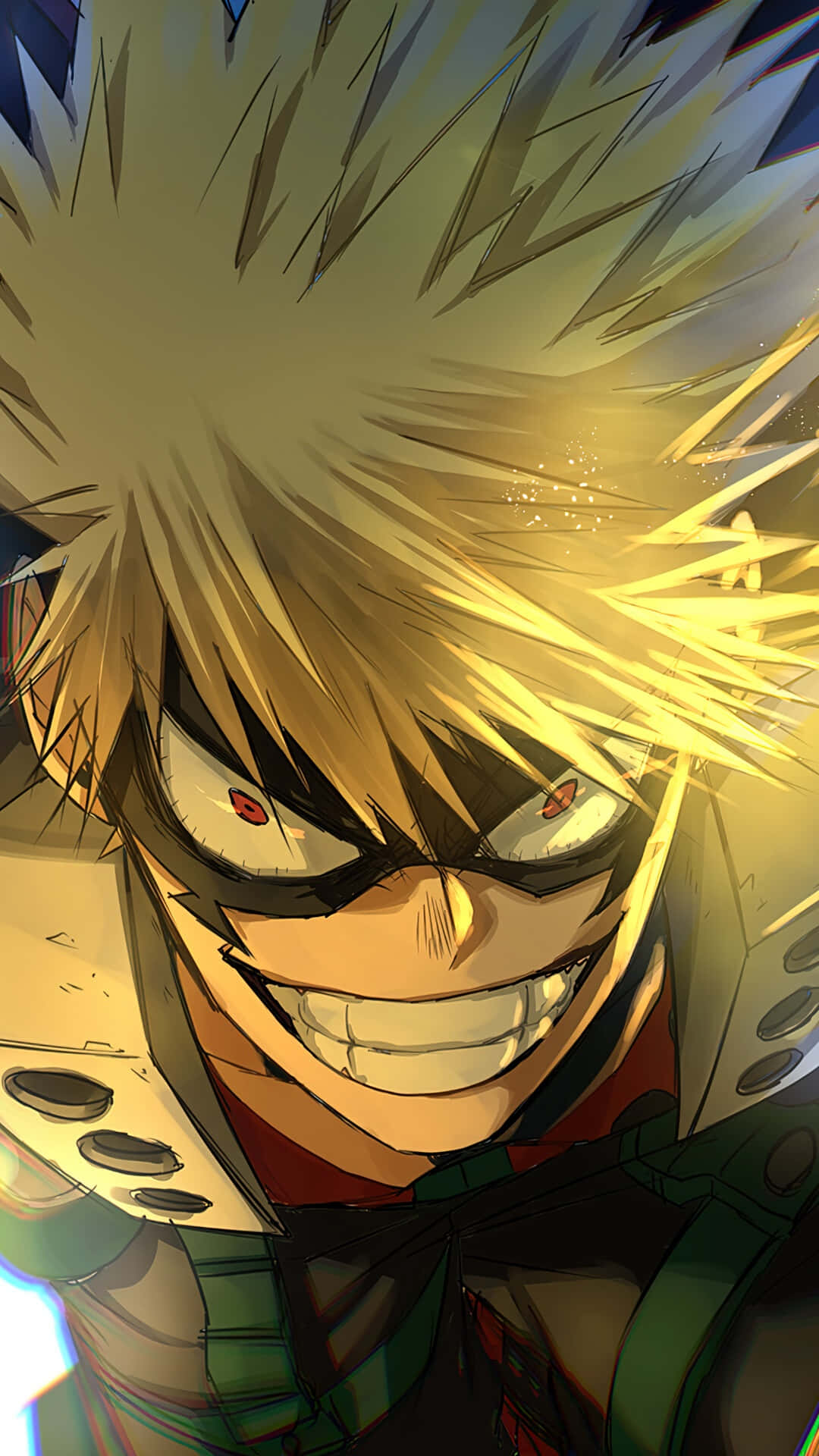 Get ready for the power of Bakugo Phone Wallpaper