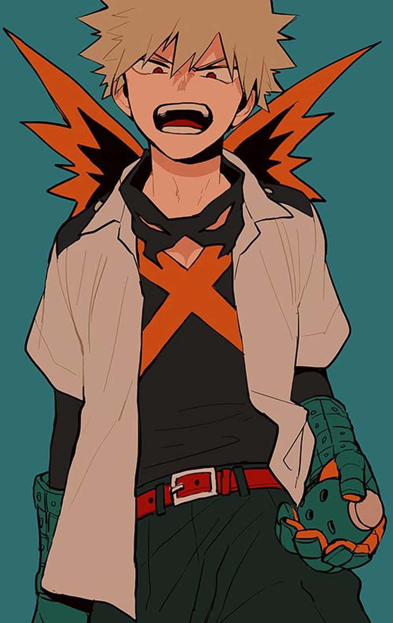 A Boy With A Black Shirt And Orange Hair Wallpaper