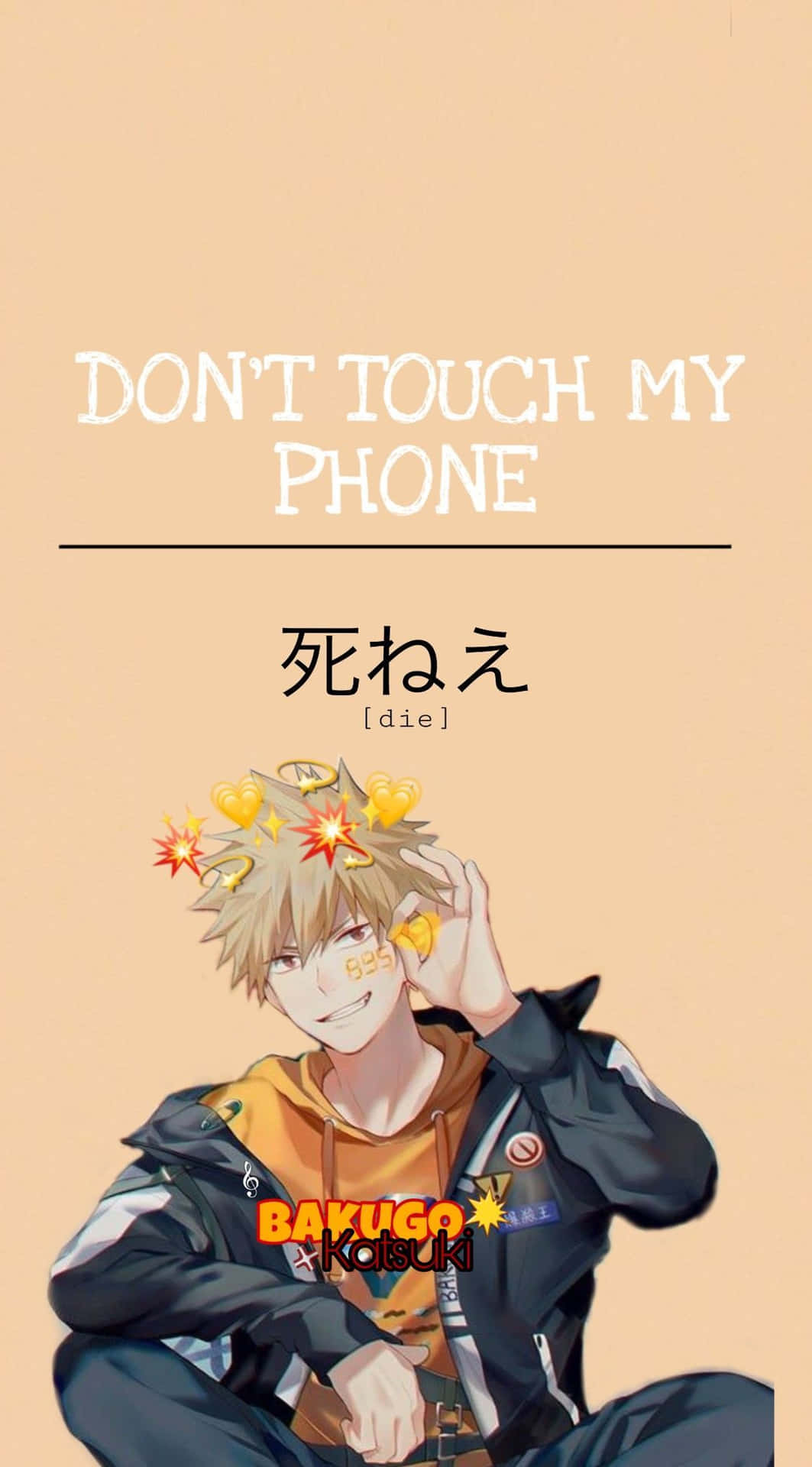 Rør ikke min telefon tapet! Wallpaper