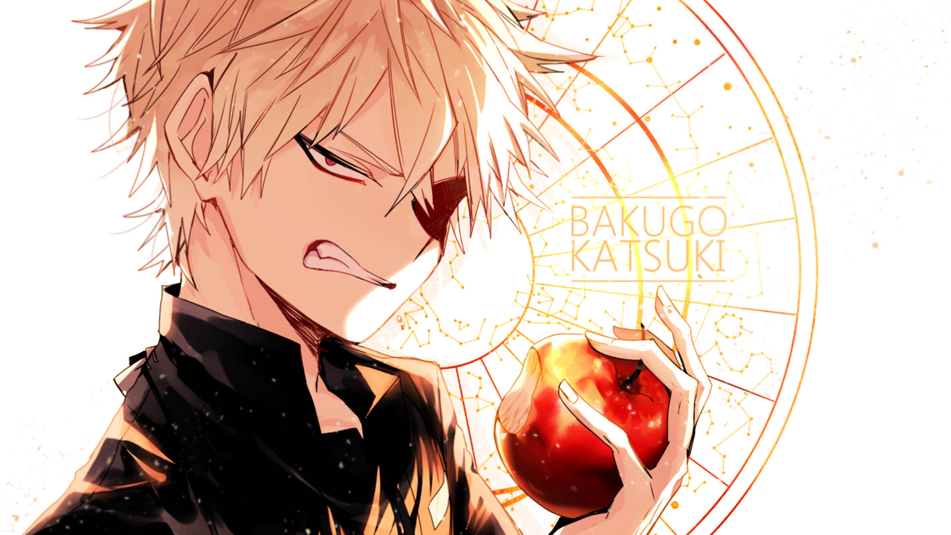 Bakugo With An Apple
