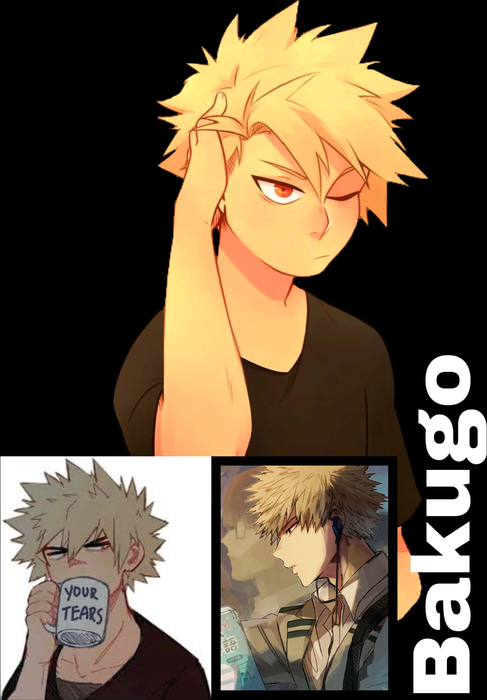 Download Bakugou Collage Anime Character | Wallpapers.com