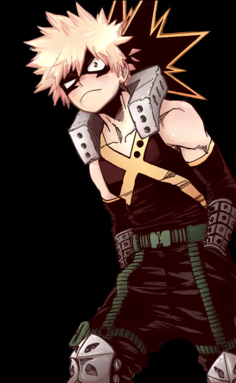 Bakugou Dynamic Pose PNG