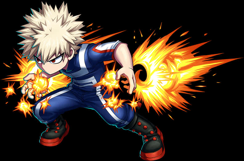 Download Bakugou Katsuki Explosive Power | Wallpapers.com